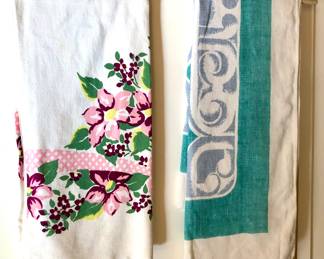 Vintage screenprint tablecloths
