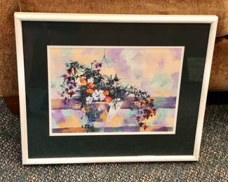 Watercolor by Kirkland architect & artist Paul Hall, framed 18” x 21”
