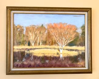 Oil painting on canvas by Michael A. Munz (1943-2024), signed lower right, framed size 14.5” x 18.5”