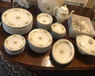 Set of Wedgwood “Petersham” china - service for 12 + extra dinner plates
