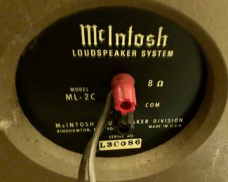 Back of speaker #1