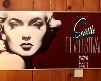 1984 Seattle Film Festival poster (35” x 17”) - artwork by Steve Peringer