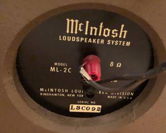 Back of speaker #2 - serial numbers are close but not sequential