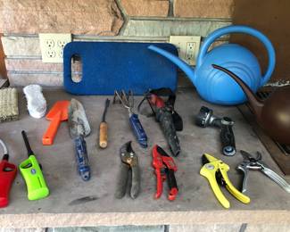 A few garden tools