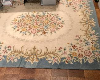 Vintage 8 x 10 ft. Chinese hooked rug (95" x 122")