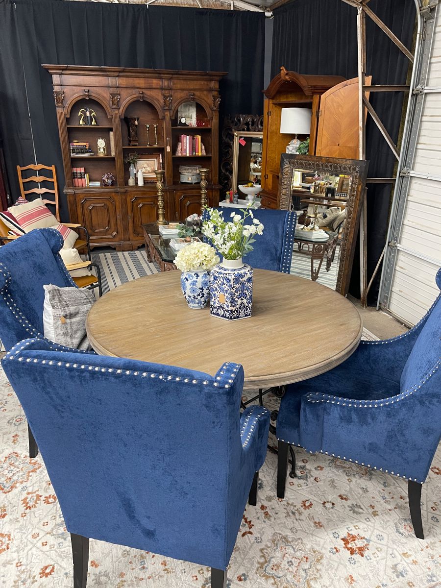 Tables and chairs, can be sold separately. Each chair is $200 and the table is $600