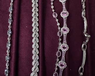 MOST OF THE JEWELRY IS CUSTOM MADE WITH 18k gold and real stones.