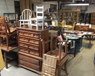 Vintage & Antique furniture. Lots of project pieces too.