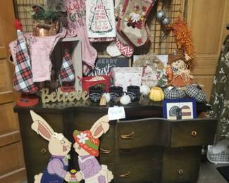 Seasonal decor, stockings, 4th July, Easter, Fall, Xmas