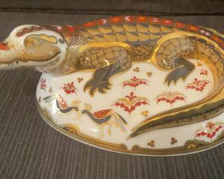 Royal Crown Derby Crocodile