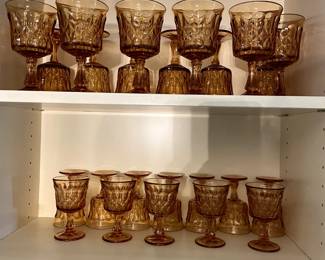 . . . amber glass ware