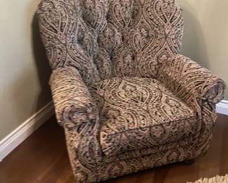 . . . plush accent upholstered chair
