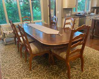 . . . formal dining room set and awesome area rug