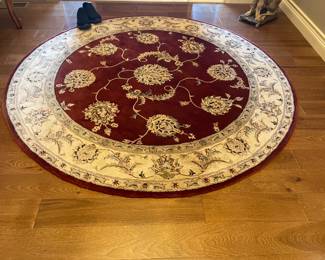 . . . round area rug
