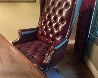. . . high-end leather office chair