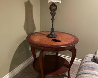 . . . round lamp table