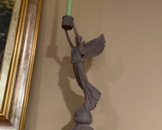 . . . angel candle holders