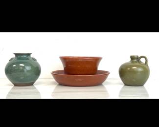 Lot 4168 Jugtown Ware Seagrove NC Pottery Signed Vernon Owens Vase