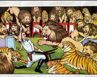 Lot 3090 2 Andrew King Circus Prints Posters Graphic Art