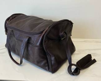 Lot 4227 Full Leather Hold All Tote Bag Made in Colombia