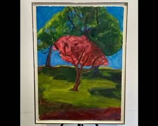 Lot 4112 Vintage Tina Feingold Original Art Landscape Painting