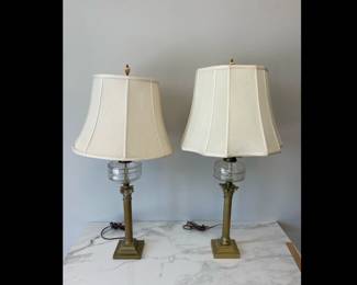Lot 4042 Converted Oil Lamp Base Lamps