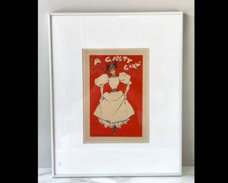Lot 4128 Vintage Dudley Hardy Lithograph Art Print A Gaiety Girl