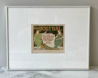 Lot 4127 Vintage L. Rhead Lithograph Art Print Les Affiches Etrangeres The Journal Newspaper