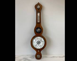 Lot 4183 Vintage JJ Lockwood Wooden English Barometer