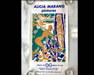 Lot 3092 Alicia Marano Exhibition Posters 1989 Wall Art Screenprint