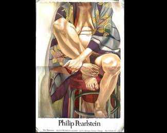 Lot 3091 Philip Pearlstein New Watercolors Exhibition Art Poster Frumkin Gallery