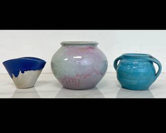 Lot 4118 North State Studio Pottery Vases Sanford NC