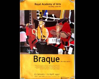 Lot 3095 Braque the late works Exhibition Posters 1997 Royal Academy of Arts Wall Art