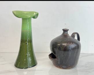 Lot 4157 Allen Ham Chicken Water Jug Rocky Mountain Pottery Vase