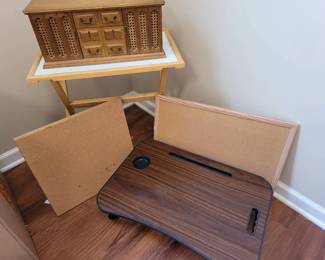 Cork And Tray, Plus Vintage Jewelry Box
