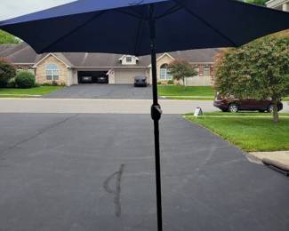 84 Patio Umbrella With Rolling Stand