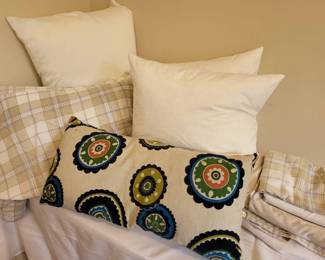 Assorted Pillows, Sheets