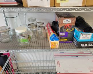 Canning Jars, Parchment Paper, Trash Bags And Film Roll