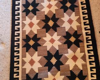 Handwoven Wool Navajo - 47" x 34"