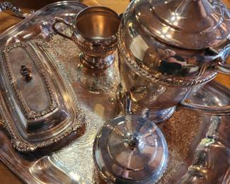 Silverplate Tea Set.