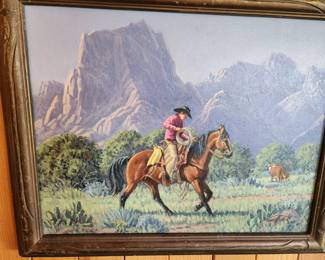 Randy Follis Original 'Eagar to Work' - b. 1939 - Listed Artist!