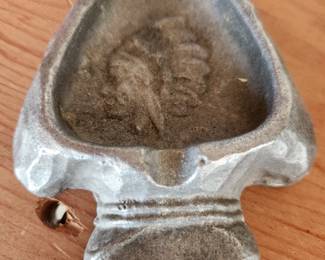 Vintage Arrowhead/Indian Metal Cast Ashtray.