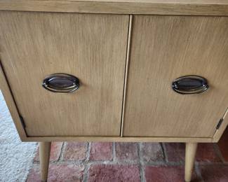 Mid-Century Modern Vinyl Record Cabinet.