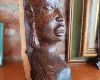 Carved Female African Figure.