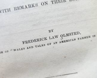 Rare Book...by Frederick Law Olmsted.