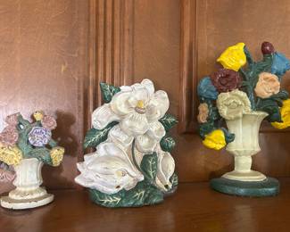 COLLECTION OF CAST IRON DOORSTOPS
