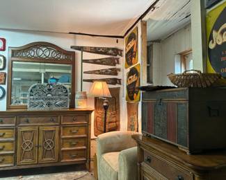 Dresser and Mirror