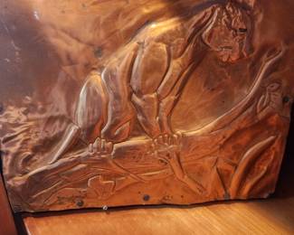 Pounded Copper Piece.
