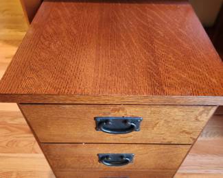 Mission Style Cabinet goes with the Desk.