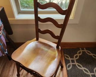 Two highly collectible Vintage 'Tell City' Company Chairs - Hard Rock Maple.
